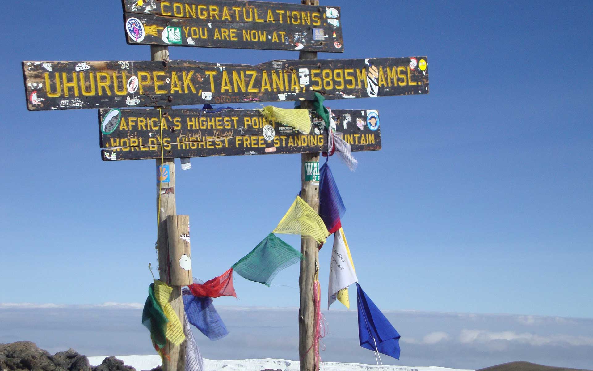 Africas-tallest-mountain-at-the-peak-of-mount-kilimanjaro-uhuru-peak