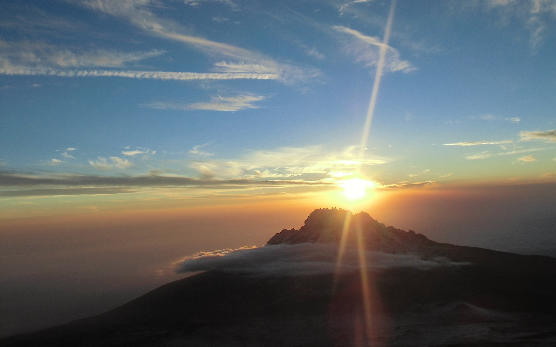 Sunset Mount Kilimanjaro Peak Brilliant Safaris Tanzania