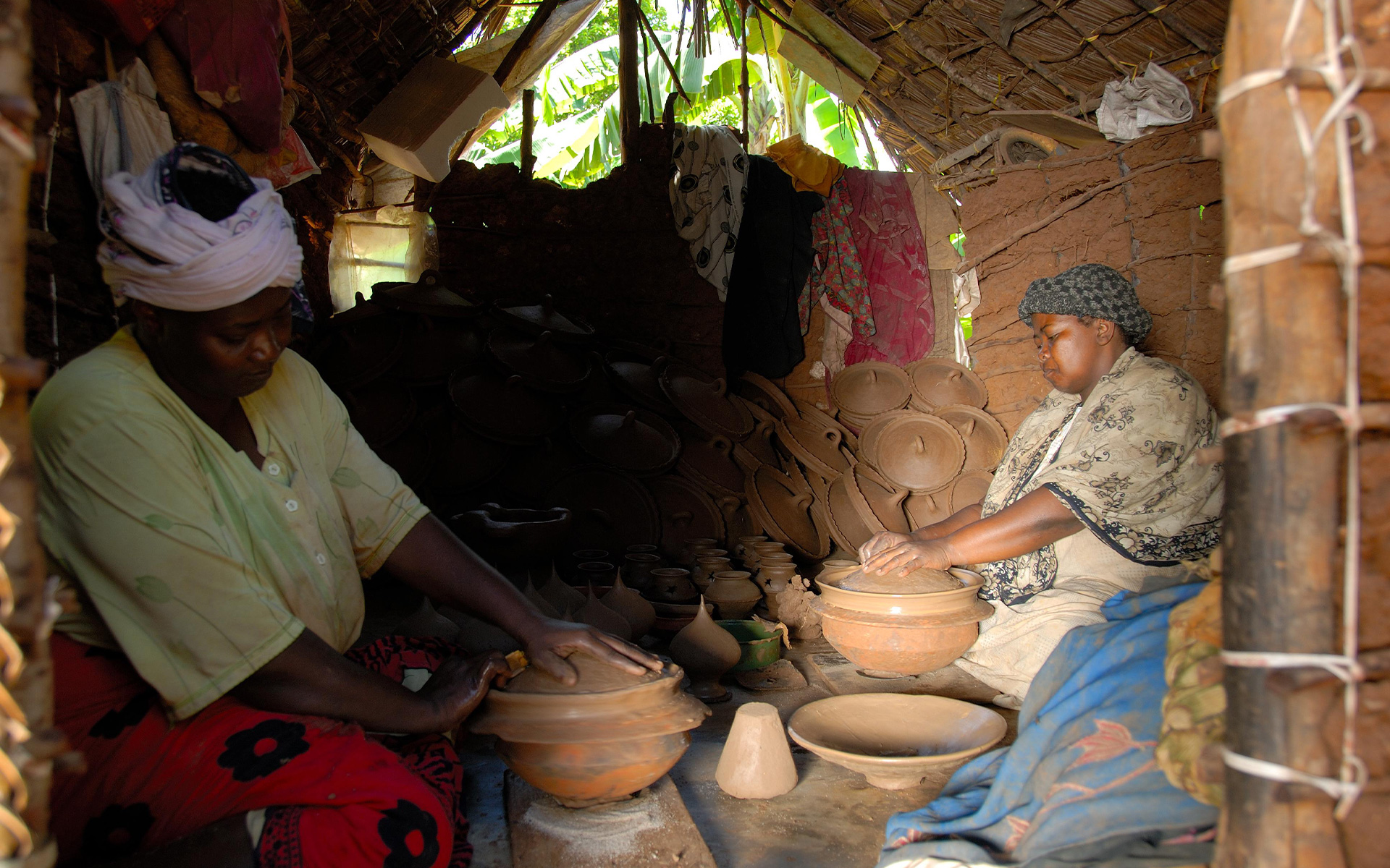 Zanzibar Women Making Pots Brilliant Safaris Tanzania